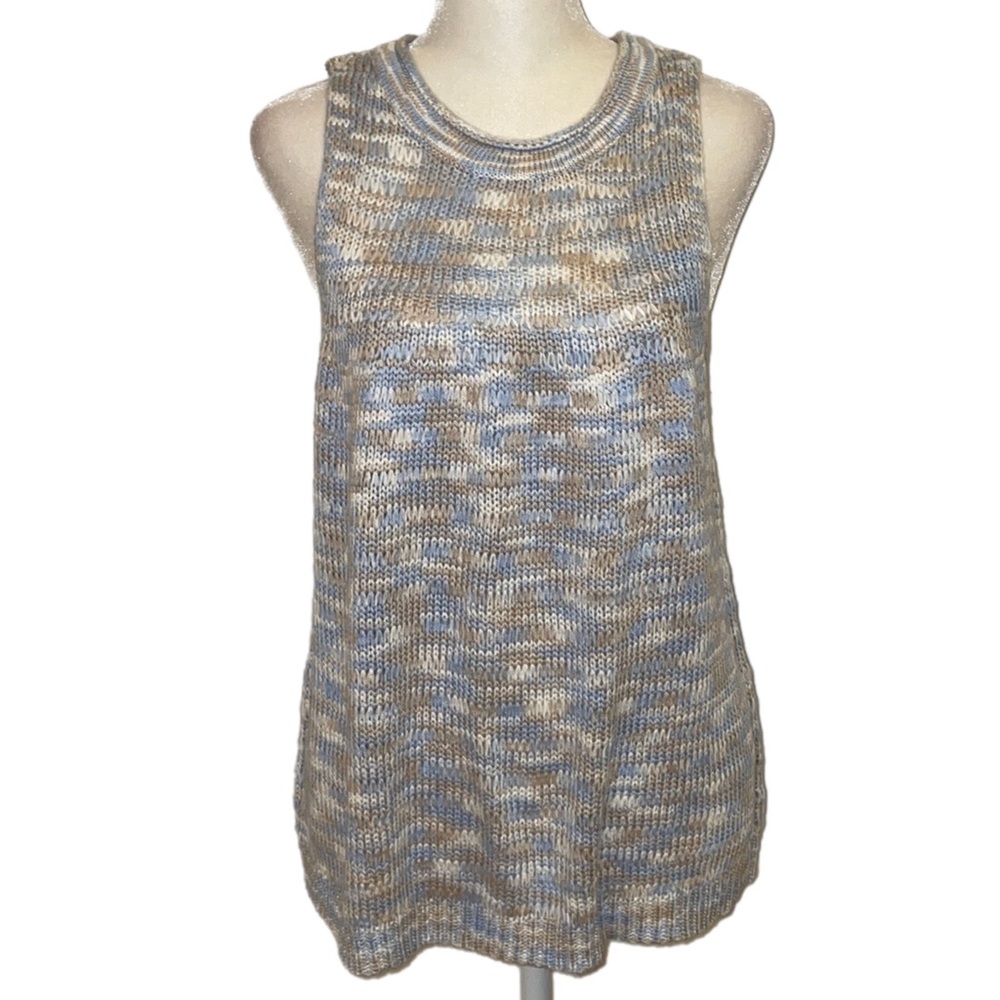 525 Multi Pastel Colored Knit Sleeveless Sweater Tank